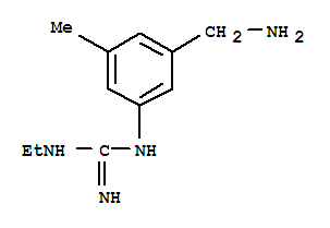 (9ci)-n-[3-(氨基甲基)-5-甲基苯基]-n-乙基-胍结构式_790637-72-8结构式