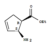 (1r,2s)-rel-(9ci)-2-氨基3-环戊烯-1-羧酸乙酯结构式_790657-32-8结构式