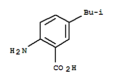 (9ci)-2-氨基-5-(2-甲基丙基)-苯甲酸结构式_79069-39-9结构式