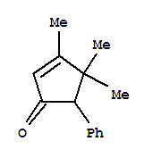 (5ci)-3,4,4-三甲基-5-苯基-2-环戊烯-1-酮结构式_790712-42-4结构式