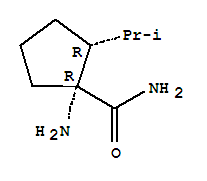 (1r,2r)-(9ci)-1-氨基-2-(1-甲基乙基)-环戊烷羧酰胺结构式_791055-00-0结构式