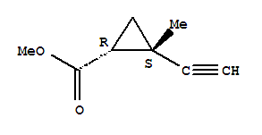 顺式-(9ci)-2-乙炔-2-甲基-环丙烷羧酸甲酯结构式_79150-67-7结构式