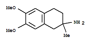 (9ci)-1,2,3,4-四氢-6,7-二甲氧基-2-甲基-2-萘胺结构式_791543-15-2结构式