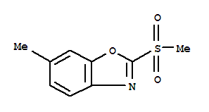 (9ci)-6-甲基-2-(甲基磺酰基)-苯并噁唑结构式_791594-35-9结构式