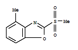 (9ci)-4-甲基-2-(甲基磺酰基)-苯并噁唑结构式_791594-86-0结构式