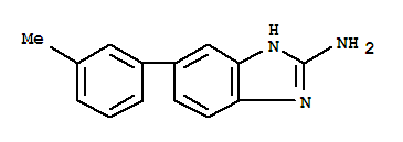 (9ci)-5-(3-甲基苯基)-1H-苯并咪唑-2-胺结构式_791595-73-8结构式