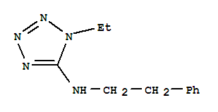 (9ci)-1-乙基-n-(2-苯基乙基)-1H-四唑-5-胺结构式_791616-41-6结构式