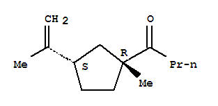 (9ci)-1-[(1r,3s)-1-甲基-3-(1-甲基乙烯)环戊基]-1-丁酮结构式_791620-48-9结构式