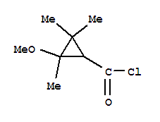 (9ci)-2-甲氧基-2,3,3-三甲基-环丙烷羰酰氯结构式_79163-54-5结构式