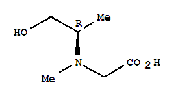 (9ci)-n-[(1r)-2-羟基-1-甲基乙基]-n-甲基-甘氨酸结构式_791643-69-1结构式