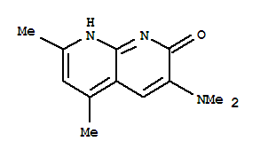 (9ci)-3-(二甲基氨基)-5,7-二甲基-1,8-萘啶-2(1h)-酮结构式_791723-11-0结构式