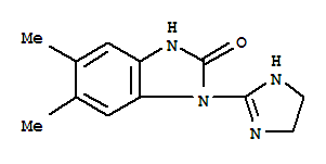 (9ci)-1-(4,5-二氢-1H-咪唑-2-基)-1,3-二氢-5,6-二甲基-2H-苯并咪唑-2-酮结构式_791729-22-1结构式