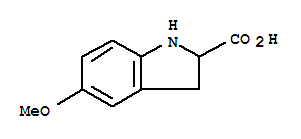 2,3-二氢-5-甲氧基-(9CI)-1H-吲哚-2-羧酸结构式_791736-08-8结构式