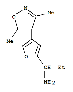 (9ci)-4-(3,5-二甲基-4-异噁唑基)-alpha-乙基-2-呋喃甲胺结构式_791776-83-5结构式