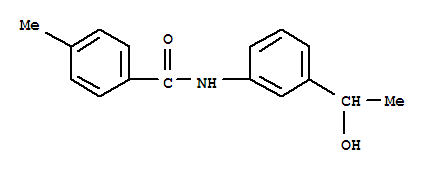 (9ci)-n-[3-(1-羟基乙基)苯基]-4-甲基-苯甲酰胺结构式_791841-93-5结构式