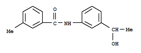 (9ci)-n-[3-(1-羟基乙基)苯基]-3-甲基-苯甲酰胺结构式_791841-96-8结构式