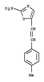 (9ci)-5-[2-(4-甲基苯基)乙烯]-2-硝基-噁唑结构式_791852-87-4结构式