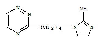 (9ci)-3-[4-(2-甲基-1H-咪唑-1-基)丁基]-1,2,4-三嗪结构式_791856-82-1结构式