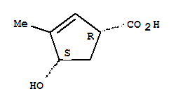 顺式-(9ci)-4-羟基-3-甲基-2-环戊烯-1-羧酸结构式_79195-19-0结构式