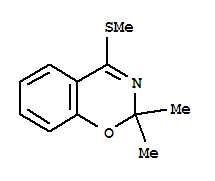 (9ci)-2,2-二甲基-4-(甲基硫代)-2H-1,3-苯并噁嗪结构式_792133-57-4结构式