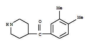 (9ci)-(3,4-二甲基苯基)-4-哌啶基-甲酮结构式_792133-67-6结构式