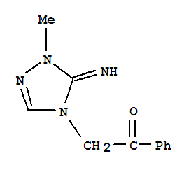 (9ci)-2-(1,5-二氢-5-亚氨基-1-甲基-4H-1,2,4-噻唑-4-基)-1-苯基-乙酮结构式_792134-99-7结构式