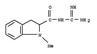 (9ci)-n-(氨基亚氨基甲基)-2,3-二氢-1-甲基-1H-吲哚-2-羧酰胺结构式_792163-54-3结构式
