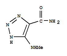 (9ci)-5-(甲基氨基)-1H-1,2,3-噻唑-4-羧酰胺结构式_79248-05-8结构式