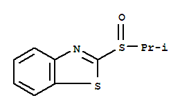 (9ci)-2-[(1-甲基乙基)亚磺酰基]-苯并噻唑结构式_79252-74-7结构式