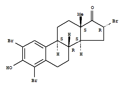 2,4,16α-三溴雌酚酮结构式_79258-15-4结构式