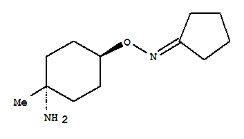 (9ci)-o-(反式-4-氨基-4-甲基环己基)环戊酮肟结构式_792914-46-6结构式