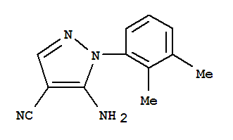 (9ci)-5-氨基-1-(2,3-二甲基苯基)-1H-吡唑-4-甲腈结构式_792953-00-5结构式