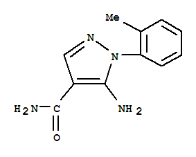 (9ci)-5-氨基-1-(2-甲基苯基)-1H-吡唑-4-羧酰胺结构式_792953-11-8结构式 (9ci)-5-氨基-1-(2-甲基苯基)-1H-吡唑-4-羧酰胺结构式_792953-11-8结构式