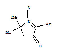 (9ci)-2-乙酰基-4,5-二氢-5,5-二甲基-3H-吡咯-3-酮结构式_79310-99-9结构式