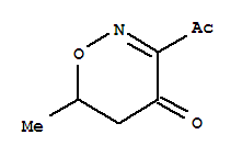 (9ci)-3-乙酰基-5,6-二氢-6-甲基-4H-1,2-噁嗪-4-酮结构式_79311-01-6结构式
