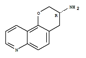 (3r)-(9ci)-3,4-二氢-2H-吡喃并[2,3-f]喹啉-3-胺结构式_793671-30-4结构式