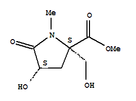 (4s)-(9ci)-4-羟基-2-(羟基甲基)-1-甲基-5-氧代-D-脯氨酸甲酯结构式_793682-88-9结构式