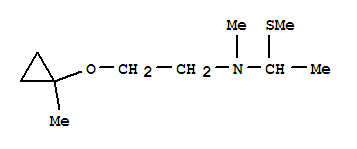 (9ci)-n-甲基-n-[2-[(1-甲基环丙基)氧基]乙基]-1-(甲基硫代)-乙胺结构式_794504-51-1结构式