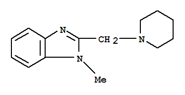 (9ci)-1-甲基-2-(1-哌啶基甲基)-1H-苯并咪唑结构式_794551-95-4结构式