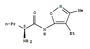 (2s)-(9ci)-2-氨基-n-(4-乙基-3-甲基-5-异噁唑基)-戊酰胺结构式_794565-19-8结构式