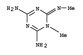 (9ci)-1,6-二氢-6-亚氨基-n2,1-二甲基-1,3,5-三嗪-2,4-二胺结构式_79576-88-8结构式