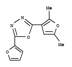 (9ci)-2-(2,5-二甲基-3-呋喃)-5-(2-呋喃)-1,3,4-噁二唑结构式_796850-12-9结构式