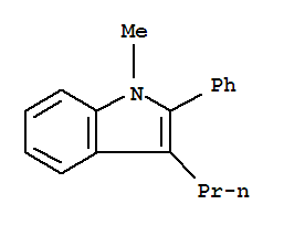 1-甲基-2-苯基-3-丙基吲哚结构式_796964-13-1结构式