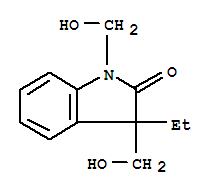 (9ci)-3-乙基-1,3-二氢-1,3-双(羟基甲基)-2H-吲哚-2-酮结构式_797051-84-4结构式