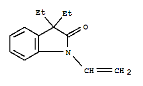 (9ci)-1-乙烯-3,3-二乙基-1,3-二氢-2H-吲哚-2-酮结构式_797051-86-6结构式