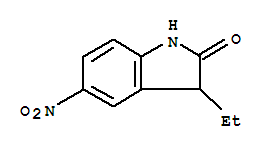 (9ci)-3-乙基-1,3-二氢-5-硝基-2H-吲哚-2-酮结构式_797051-97-9结构式