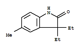 (9ci)-3,3-二乙基-1,3-二氢-5-甲基-2H-吲哚-2-酮结构式_797052-04-1结构式