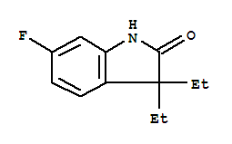 (9ci)-3,3-二乙基-6-氟-1,3-二氢-2H-吲哚-2-酮结构式_797052-10-9结构式