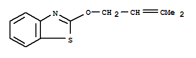 (9ci)-2-[(3-甲基-2-丁烯)氧基]-苯并噻唑结构式_79714-85-5结构式