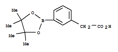 2-(3-(4,4,5,5-四甲基-1,3,2-二噁硼烷-2-基)苯基)乙酸结构式_797755-05-6结构式
